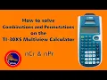 How to solve Combinations and Permutations on the TI-30XS Multiview Calculator