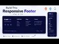 Responsive Footer with HTML CSS Modern Footer Design
