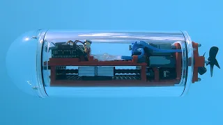 Building a Lego-powered Submarine 5.0 - moving weight for pitch control