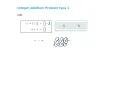 Integer addition - problem type 1 ALEKS examples