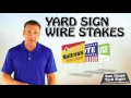 Yard Sign Wire Stakes - San Diego Political Campaign H Wire Stakes