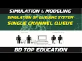 Simulation of queuing system single channel queue Simulation modeling 2020