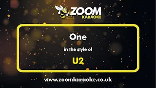 Download U2 - One - Karaoke Version from Zoom Karaoke MP3