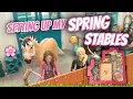 Setting up my SCHLEICH SPRING Stables
