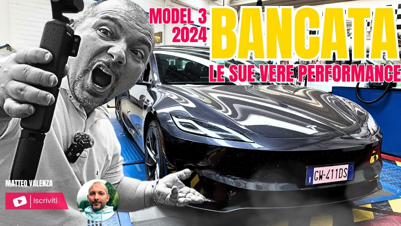 Tesla Model 3 Performance 2024 al banco: 468 CV e 978 Nm