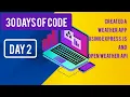 Created a simple weather app using express js and open weather Day 2 30 days of Code