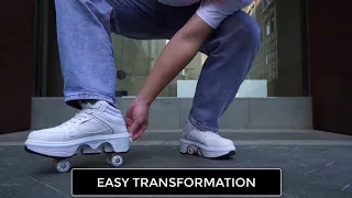 KICK SPEED ROLLER SKATE SHOES WITH LED