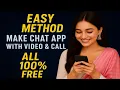 How to Make Chat App Using AI Full Chat Application Tutorial Build Chat App from Mobile