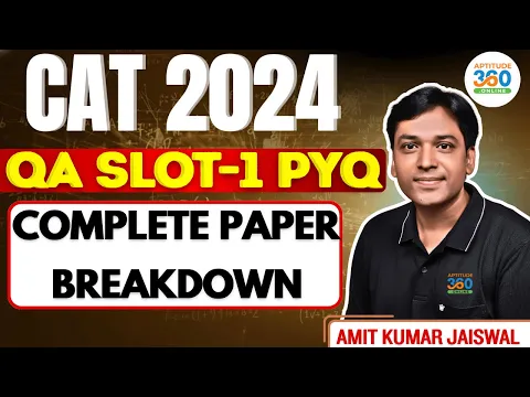 CAT 2024 QA Slot 1 PYQ