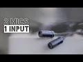2 Microphones 1 Input How to record two microphones