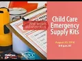 Child Care Emergency Supply Kits What to Pack and Where It s At
