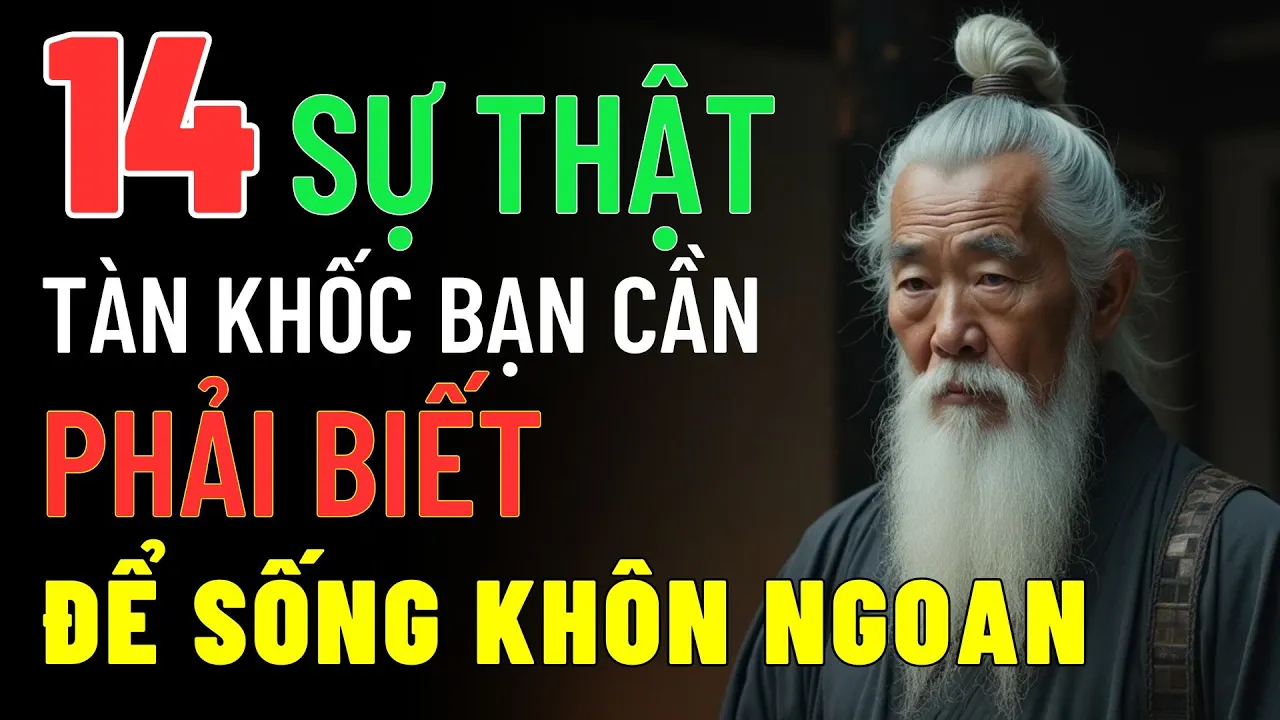 Outline Video 14 SỰ THẬT TÀN KHỐC Bạn CẦN PHẢI BIẾT Giúp Bạn Sống KHÔN NGOAN HƠN - Cổ Nhân Dạy Cách Sống Khôn