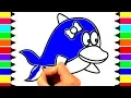 How to Draw a Dolphin Coloring Pages Animals Baby Coloring Page