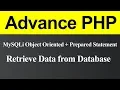 Retrieve Data from Database using MySQLi Object Oriented with Prepared Statement in PHP Hindi