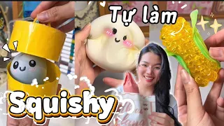 TỰ LÀM SQUISHY BÁNH BAO🥟Squishy Candy🥛Squishy Bơ Cầu Vồng🌈Jane Nguyễn 