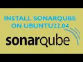 SONARQUBE INSTALL ON UBUNTU22 04 HOW TO SETUP SONARQUBE IN AWS INSTALL SONARQUBE WITH POSTGRESQL