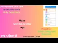 Make Unit Converter App Using Chatgpt How to make App using Chatgpt in Android Studio