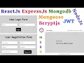 React Js Node Js Express Js MongoDB Mongoose Bcrypt Js Auth JWT Project