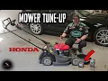 Honda HRX217 GCV190 Lawn Mower Tune-Up Oil Change Spark Plug Air Filter Fuel Filter