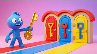 Tiny Ouvre Les Mystérieuses Portes Aux Quatre Couleurs! | Clay Mixer Heroes