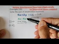 Solving Simultaneous Equations by Elimination 2of2 more complex
