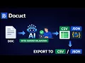 Docuct Demo AI Document Extraction with Human-in-the-Loop Validation