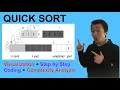 Quick Sort - Step by Step Coding Time and Space Complexity