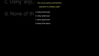 How do you access command line arguments in a Node js script