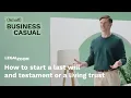 How to create a last will and testament
