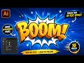 BOOM 3D Text Effect in Illustrator Modern Typography Tutorial