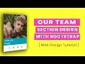 Our Team Section Design with Bootstrap Our team section html css