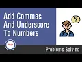 Arabic Problems Solving With PHP - Add Commas And Underscore