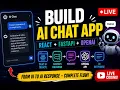 Build a Simple AI Chat App LIVE React UI FastAPI OpenAI