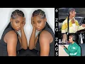 Jayda Wayda Dess Dior Inspired Zig Zag Braids DIY No Edge Control Needed Trending
