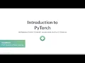 PyTorch Tutorial Introduction to PyTorch