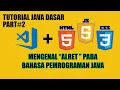 BELAJAR JAVA MENGENAL ALRET PADA BAHASA PEMROGRAMAN JAVA PART
