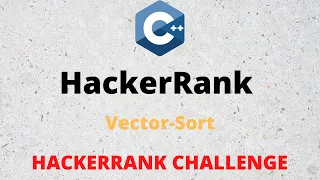 HackerRank Solution Vector Sort in C