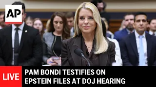 LIVE Pam Bondi testifies on Epstein files at oversight hearing full