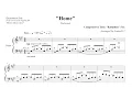 Undertale - Home Piano Sheet Music