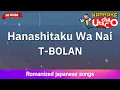 Lagu Hanashitaku wa Nai – T-BOLAN (Romaji Karaoke no guide)