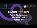 Python for Beginners Hello World Print Statement Variables Urdu Hindi