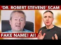 Dr Robert Stevens Glucose Reset Ritual Scam Presents Fake Doctor Name and Deepfake AI