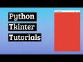 Tkinter Tutorials Customizing Main Window In tkinter In Hindi By Desi Programmer
