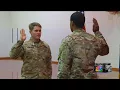 Ft Riley soldier holds special reenlistment ceremony at local school