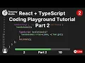 React TypeScript Playground Tutorial Part 2 - Project Setup UI Foundation