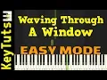 Waving Through A Window from Dear Evan Hansen - Easy Mode Piano Tutorial Synthesia