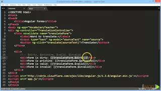 Building an Application with AngularJS Tutorial Introducing the Angular Form packtpub com