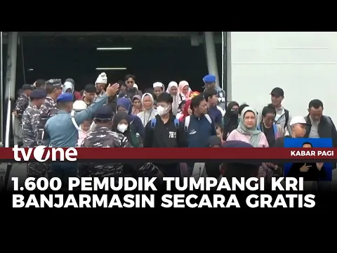 1.600 Orang Mudik dengan Kapal Perang TNI AL