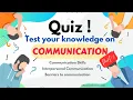 Quiz on COMMUNICATION - Part
