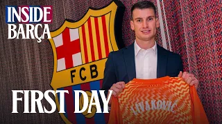 💥DOMINIK LIVAKOVIC: HIS FIRST DAY AT FC BARCELONA 🔵🔴💥